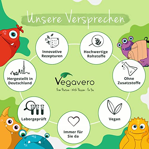 Vitamin B12 Spray für Kinder Vegavero | Vegan & Zuckerfrei | 5 µg B 12 in zwei Formen | Methylcobalamin | Leckerer Kirschgeschmack | Immunsystem & Energie*