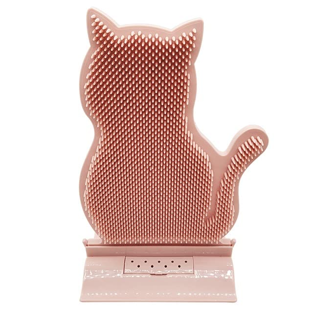 Pet Brush, Pet Brush Pet Cat Brush Massage Cat Comb With Catnip Soft Pet Brush For Cats Self Groomer Rubs The Face Tickling Comb Pets Grooming Tool Pet Brushes(Blue)