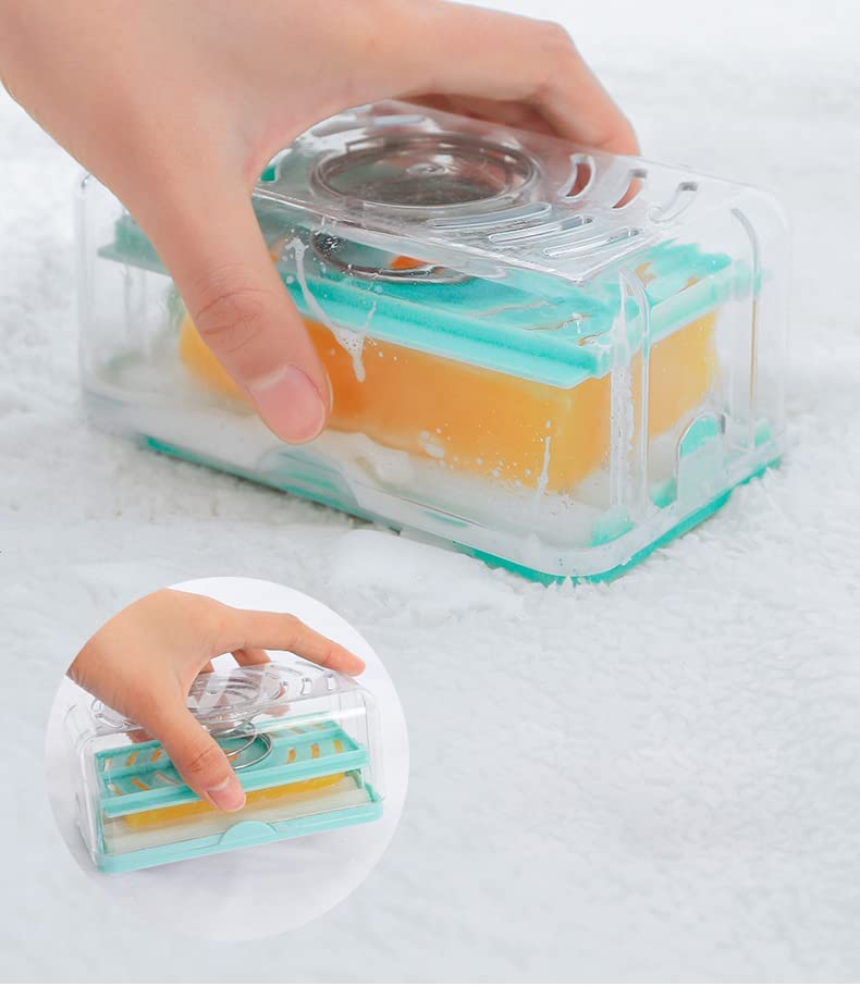 Soap Cleaning Storage Foaming Box,Soap Box with Bubbler,Transparent Soap Tray Soap Saver Box Case for Bathroom (Multi Color) (B0B88FS38T) Amazon Price History, Amazon Price Tracker