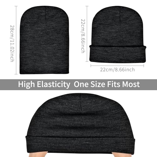 Image of Rosoz Beanie for Men Women Cuffed Knit Hat Winter Beanies Skull Cap Unisex