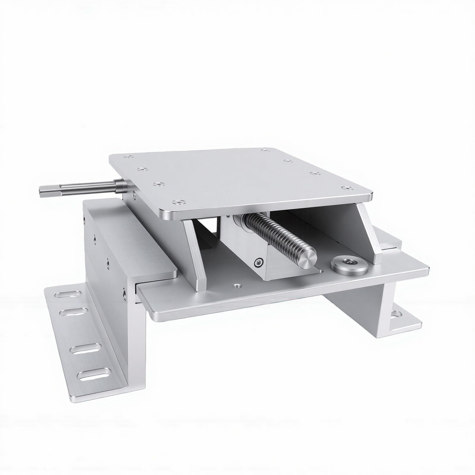 Vikye Adjustable Boat Jack Plate Manual 6in for Outboard Engine Compatibility Under Lightweight Aluminum