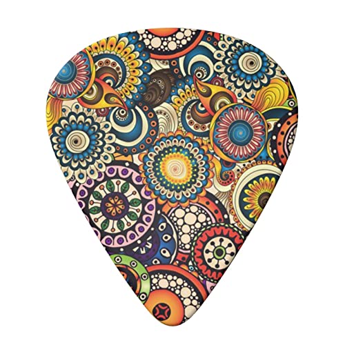 Lot de 6 médiators pour guitare acoustique, guitare électrique, basse, ukulélé Motif floral - Les Beatles, Paul McCartney, John Lennon, RIngo Starr, George Harrison Lot de 6 médiators pour guitare acoustique, guitare électrique, basse, ukulélé Motif floral – Image 4