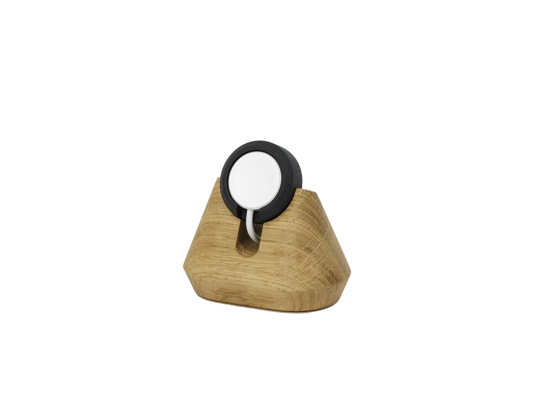 Oakywood Supporto per caricabatterie per orologi - Legno naturale - Impugnatura magnetica - Compatibile con MagSafe e tutti i modelli di Apple Watch - 5,3x7,5x8,2cm/2,1x3x3,2' - Quercia