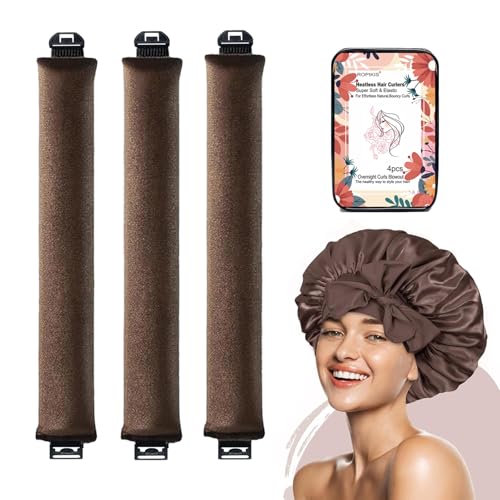 ROPIKIS Hastes de Sopro Sem Calor, Grande Modelador de Cabelo Sem Calor para Cachos Noturnos, 3 Peça