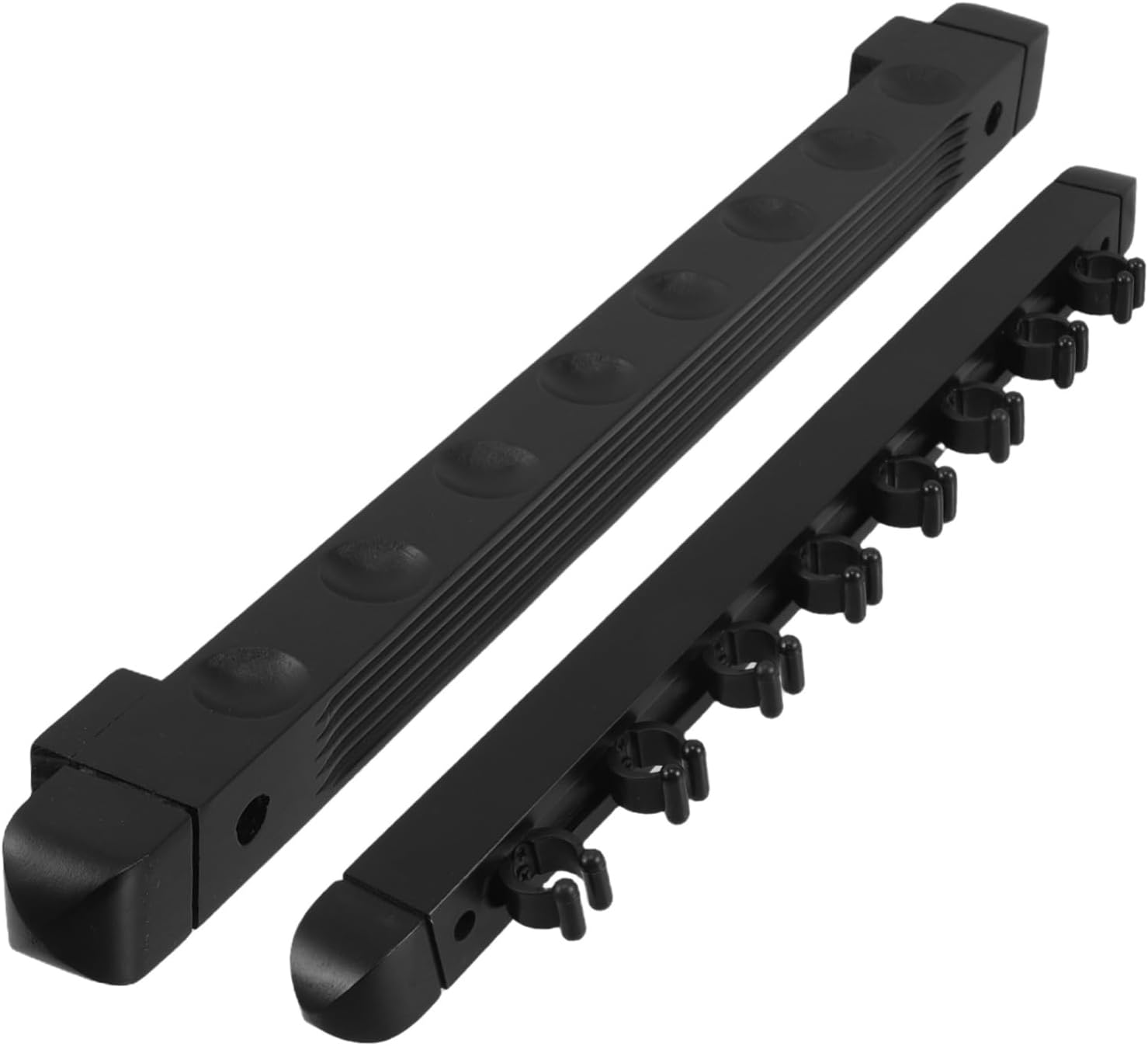 1set Wood Billiard Cue Rack Elegant Roman Style Wall Mount Design for Easy Installation Complete Accessories for Room Efficient Space-saving Storage