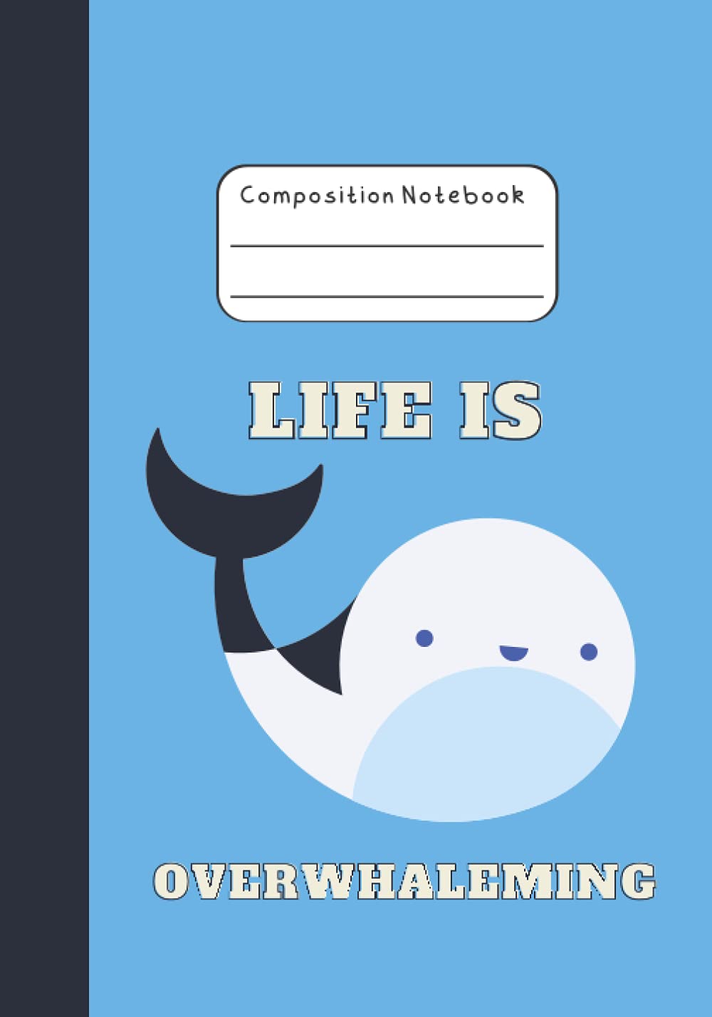 Kawaii Whale Composition Notebook: Gift for Whale Lovers, Animal Lovers | College-ruled Cute Japanese-themed Journal for Note-taking | Cool Aesthetic ... | Pretty Whale Stationary for Students