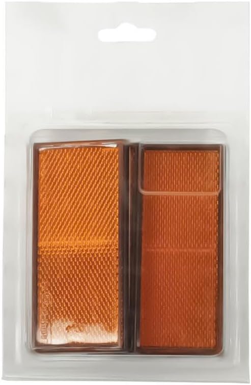 S.4614 Rectangular Reflector Amber 4 pcs. Agripak