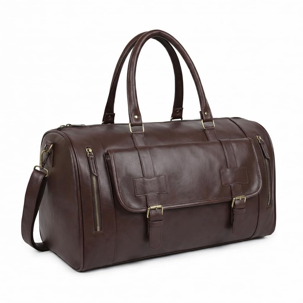 Unisex Premium Duffle Bag, Stylish Duffle Bag with Separate Compartment for Shoes or to Store Used Clothes for Small Business or Weekend Trips.