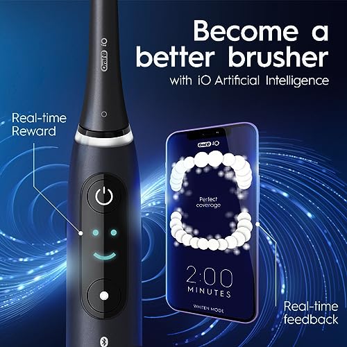 Image of Oral-B iO Series 8 Electric Toothbrush with 3 Brush Heads, Black Onyx