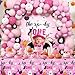 AIBIIN 100 pcs Spooky One Birthday Decorations for Girl Pink Halloween 1st Birthday Party Decorations Include Banner Tablecloth and Balloons Arch Girls Ghost Party Favors Decor Supplies