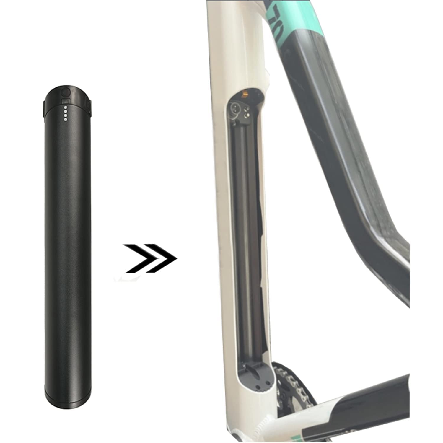 36V Lithium-Batterie 36V 14Ah 504Wh Reention EEL MINI Lithium-Batterie für Elektrofahrrad Geeignet für Megamo, SHIANO und andere Serien von Fahrrädern Mit Ladegerät und BMS