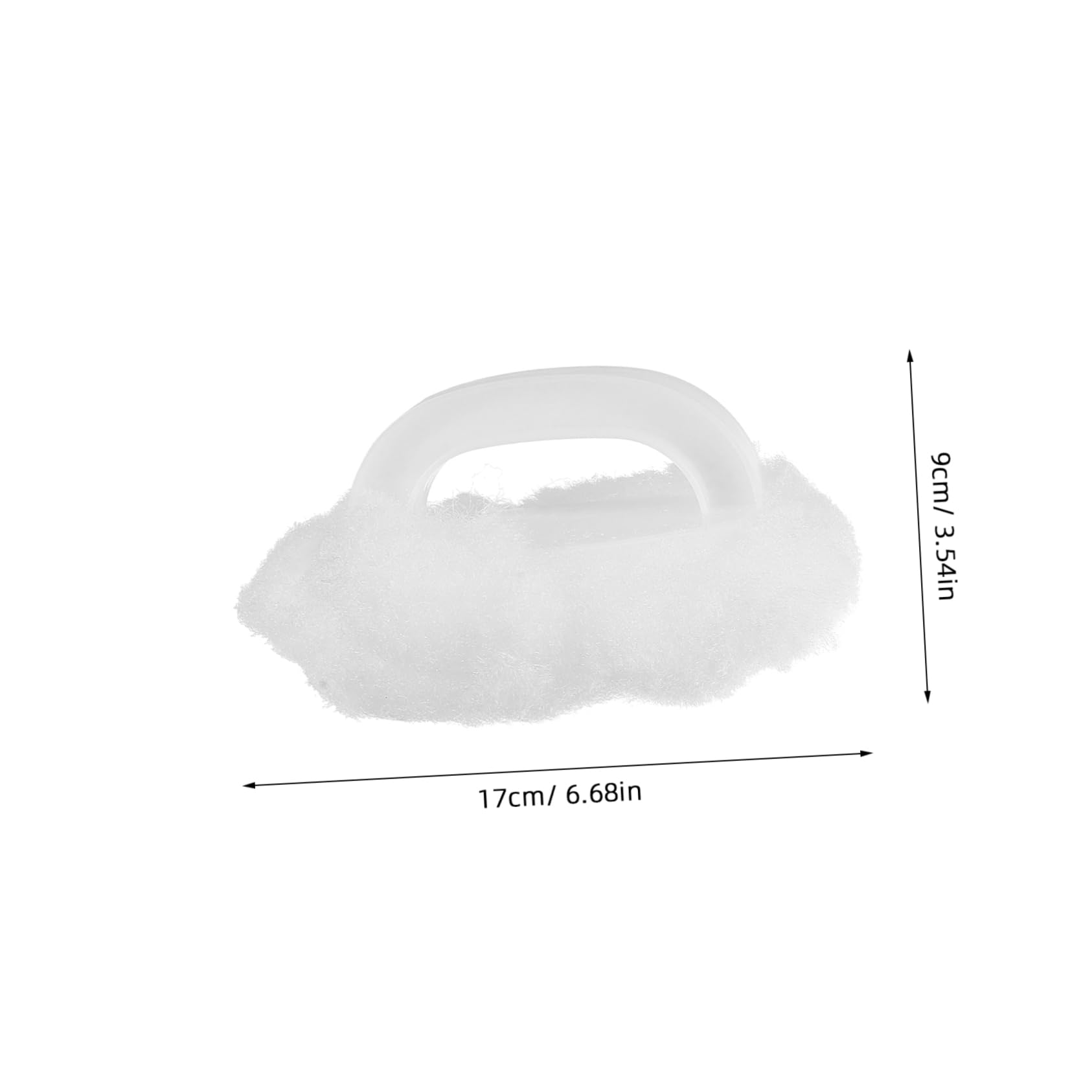 Healeved Bathtub Cleaning Brush Set 4 Pack Soft Bristles Squeeze Action Handle Reusable Tub Cleaner Multi-Function Bathroom Floor Brush