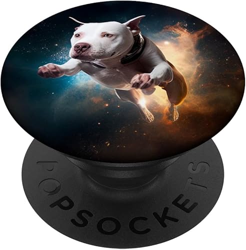 Pitbull - Diseño de ron espacial para perros PopSockets intercambiables PopGrip