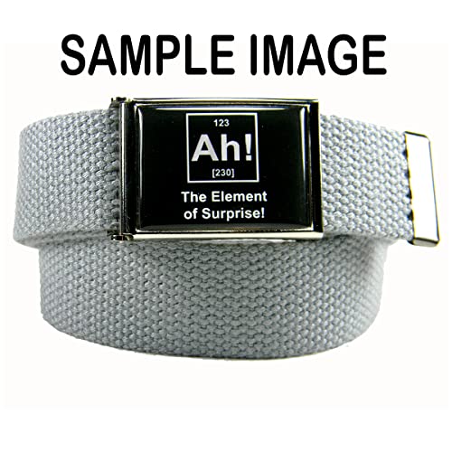 Build A Belt: Adult Design Your Own Buckle with Your Image or Text, Includes a Canvas Web Belt3
