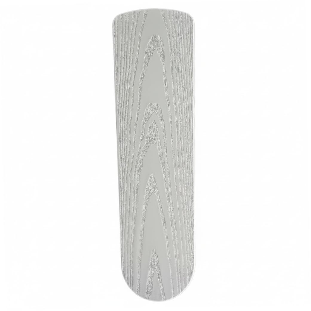 Ameble Ceiling Fan Blades, 1 Pack Ceiling Fan Blades Replacement, Walnut Wood Grain Abs Blade For 52 Inch Fans, White, 20.75x5.83x0.20 Inch, replacement