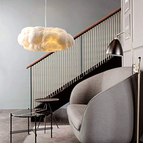Lustre de restaurant design nuage en fer forgé blanc - Éclairage chic - 4