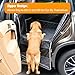Tranquitas Dog Car Seat for Large Dogs, Back Seat Extender with Mesh Windows, Strong Support Dog Car Seat Cover for Cars, Trucks and SUVs (Black and Silver)