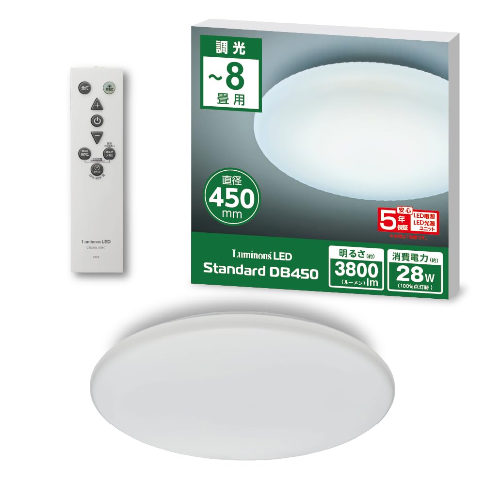 Amazon | 【5年保証 透明アダプタで簡単取付】 ドウシシャ LED