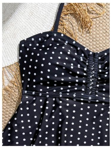 Image of SHENHE Girl's 2 Piece Halter High Waisted Tankini Ruffle Swimsuit Bathing Suit Bikini Sets