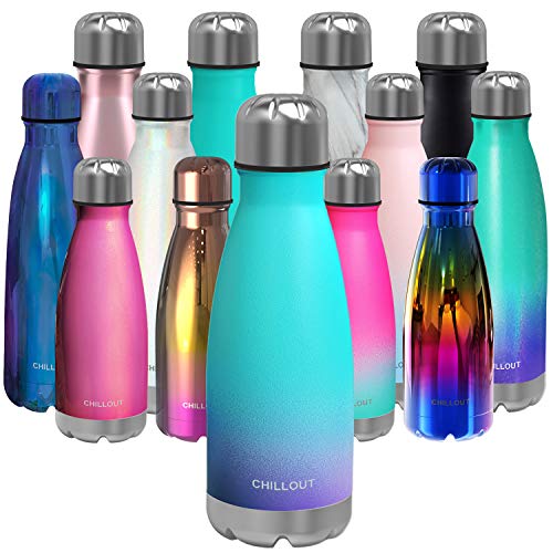 Image of CHILLOUT LIFE 12oz Kids Insulated Stainless Steel Water Bottle, Leak Proof