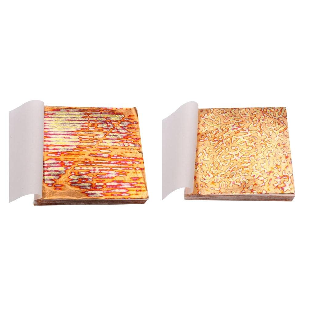 rockible 100 Sheets of Gold Foil for Crafting and DIY Projects