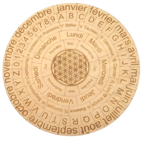 Planche multifonction pour pendule divinatoire 20cm | Idéale pour vos séances de radiesthésie |...