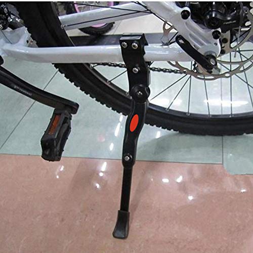 Festnight Mountain Bike bicicleta lado Kickstand Kick Stand alumínio liga ajustável Universal preto