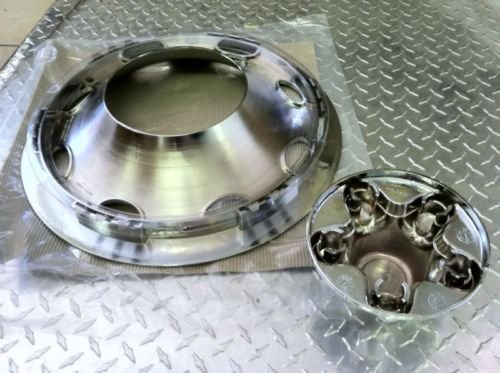 Set Of 2 - Phoenix Qt545Clo-X2, Qt545Chs-X2, 15", 5 Lug, 4.5" Bolt Circle, Abs Chrome Plated Wheel Cover, Hub Cap For 15" Trailer Wheels #TOP5