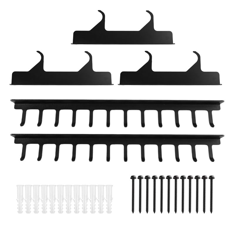 Supporto per Barra per Trazioni LAT Machine, Organizer da Parete per Attrezzi da Palestra per Accessori per Trazioni LAT Machine e Cavi.