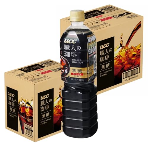 UCC 職人の珈琲 無糖 PET 900ml × 12本入 ×2ケース セット 24本 まとめ 買い