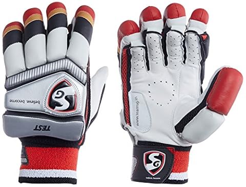 SG Test Adult Leather RH Batting Cricket Gloves