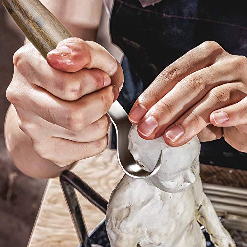 Wood Carving Tools,Woodworking,Wood Carving Kit,include Wood Carving Knife,Hook Knife,Whittling Knife, Detail Knife,Knife Sharpener,Whittling Kit - Wood Carving Set - Carving Tools Woodworking (Black)