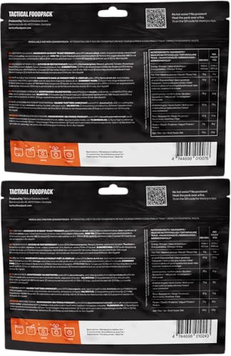 Tactical Fooodpack - Tracker | 6 x gefriergetrocknete Premium Mahlzeiten - Instant Outdoor Nahrung für Camping, Trekking und Büro | Natürliche Zutaten, Lange Haltbarkeit. NEUE REZEPTUR – Bild 3