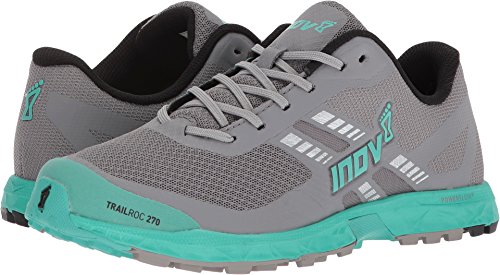 Inov-8 Women's Trailroc 270, Grey/Teal, 8 B