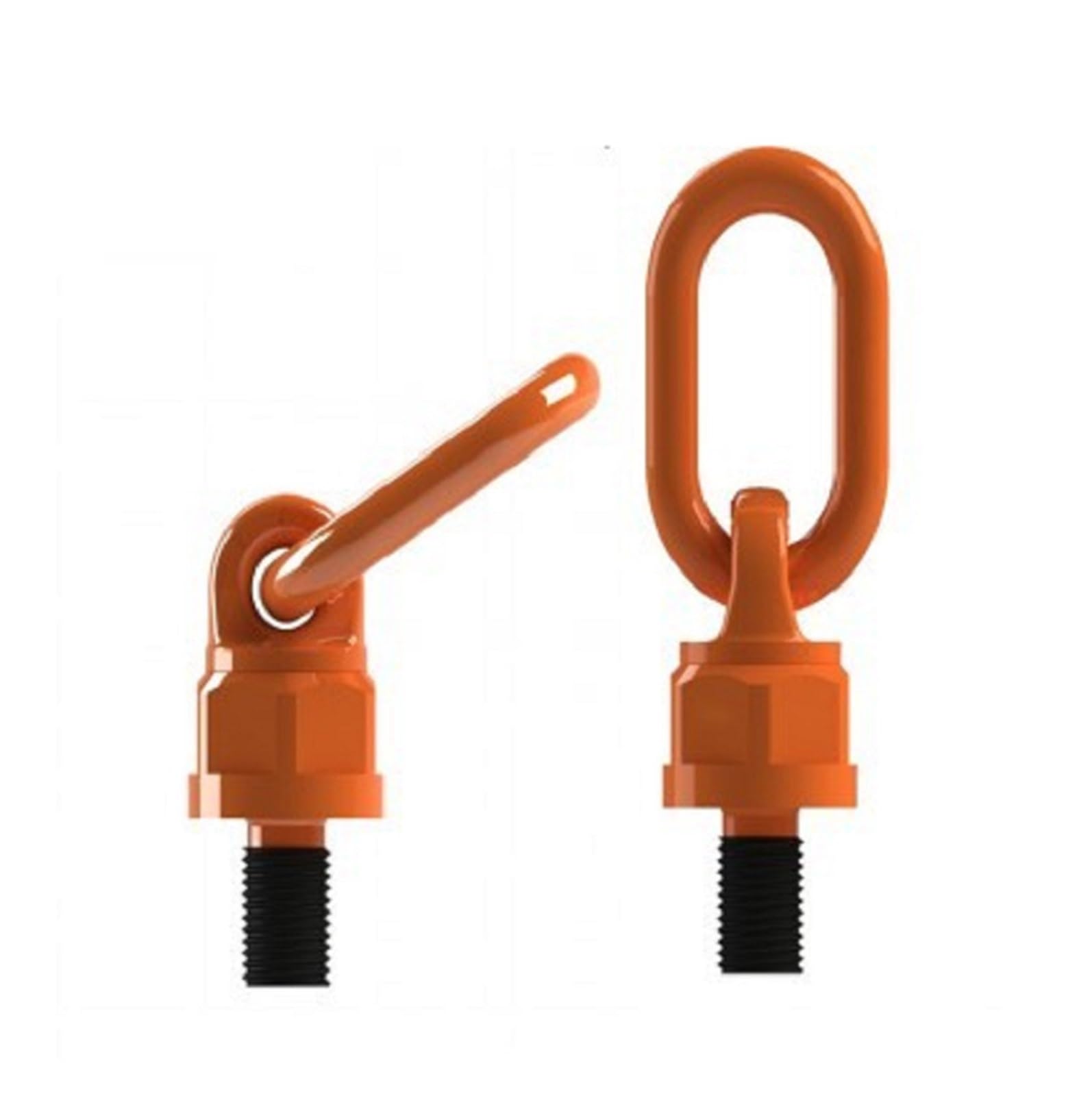 Sollevamento con puleggia, Bullone ad anello con punta a vite di sollevamento rotante universale G80 da 0,3T a 2,6T, fibbia metrica 42CrMo, giunto girevole a 360 gradi(M16X31.8MM 1.5-2.6T)