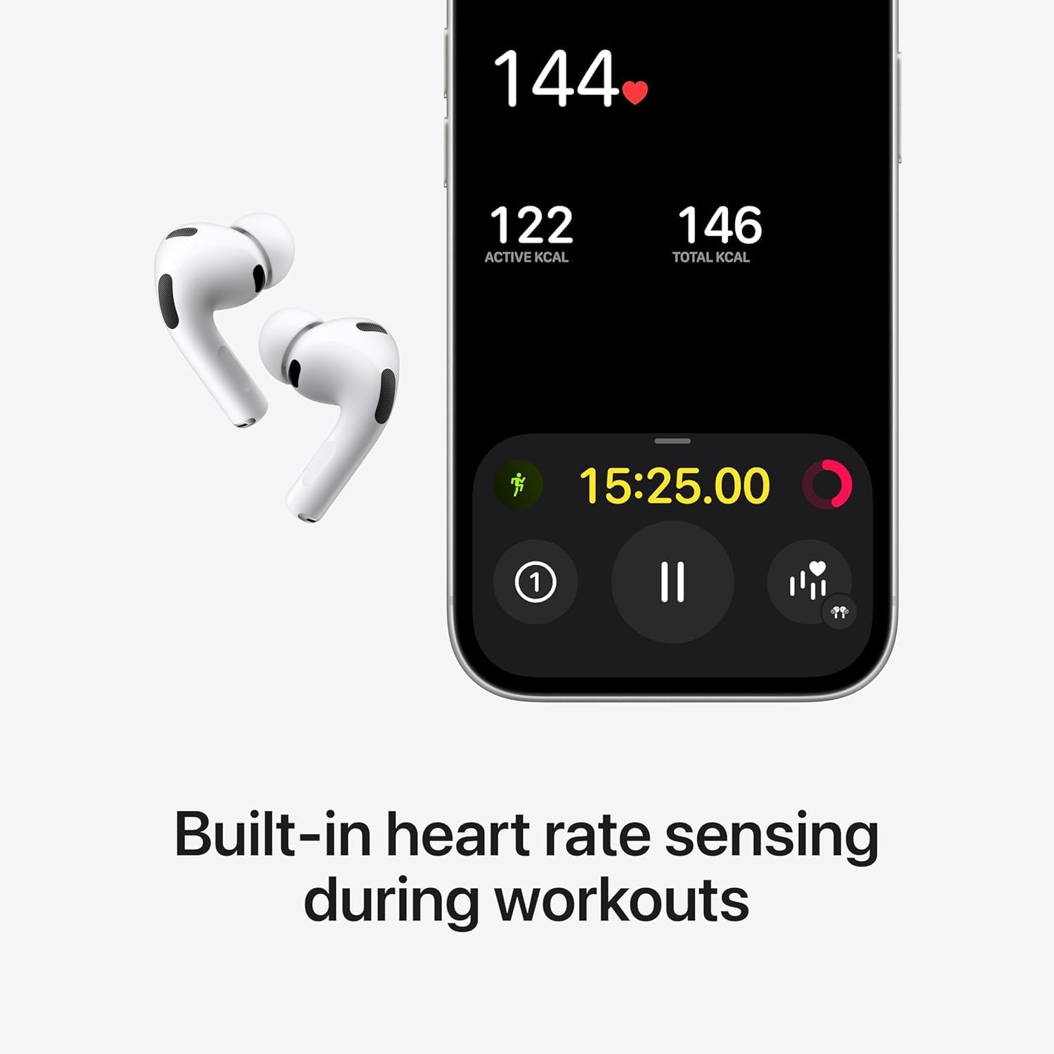 Wireless Earbuds Pro 3, TWS Bluetooth Earphones with Active Noise Cancellation, Spatial Audio, Deep Bass, High-Fidelity Stereo Sound, Touch Control, USB Type-C Charging Case (Skin White) — Amazon image 3