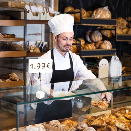 400 Stück Blanko Papier Karten, Leere Karten, 5x9 cm, 200g/m², für Dankeskarten, Geschenkanhänger, Bastelprojekte & Postkarten (200 weiß + 200 braun)