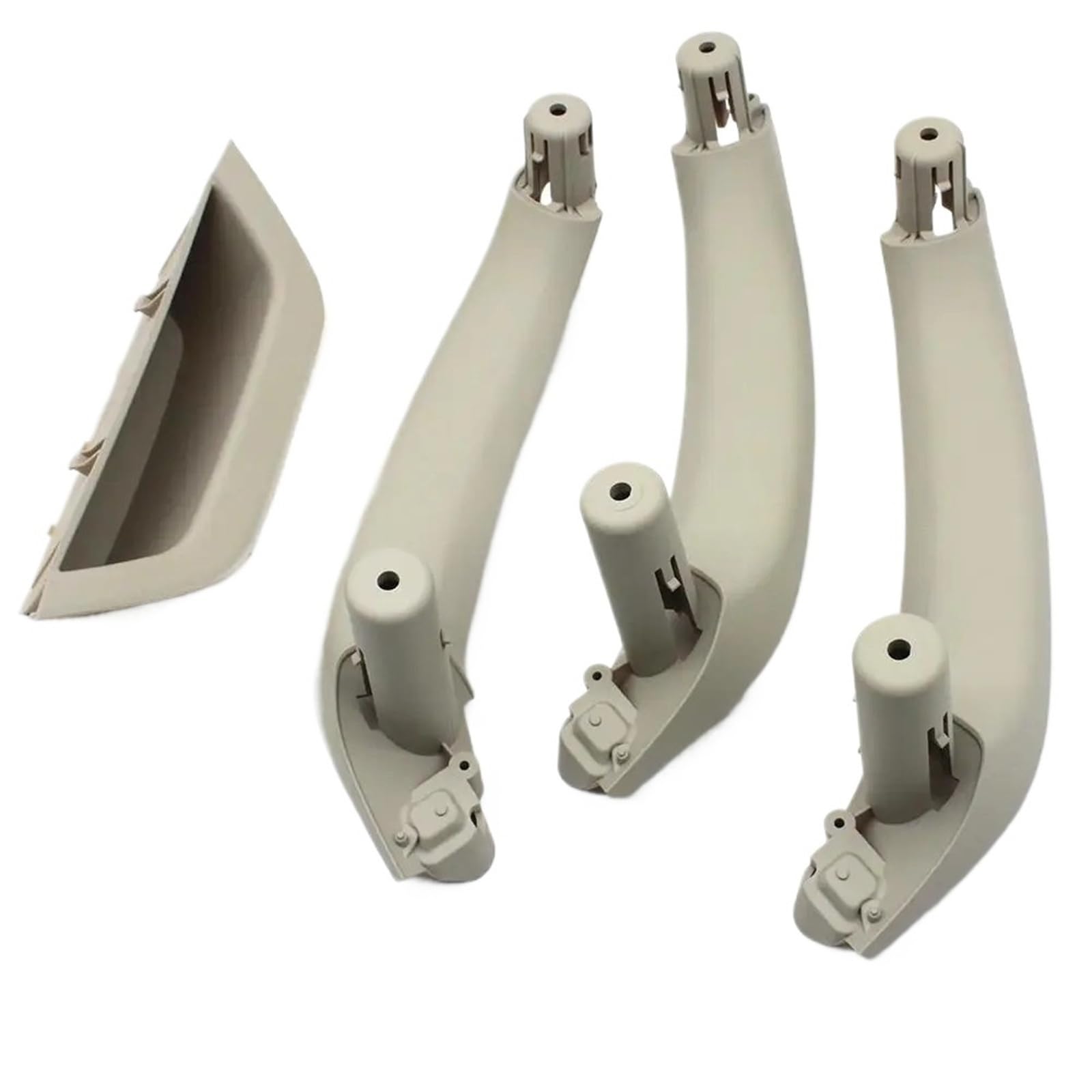 JYUTDW for BMW for X3 X4 F25 F26 2010-2016 Car Interior Door Pull Handle Trim Accessories Inner Door Handle Car(LHD Set Oyster)