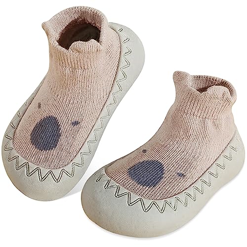 JinBei Baby Sockenschuhe rutschfeste Babybodenschuhe Gummisohle Draußen...