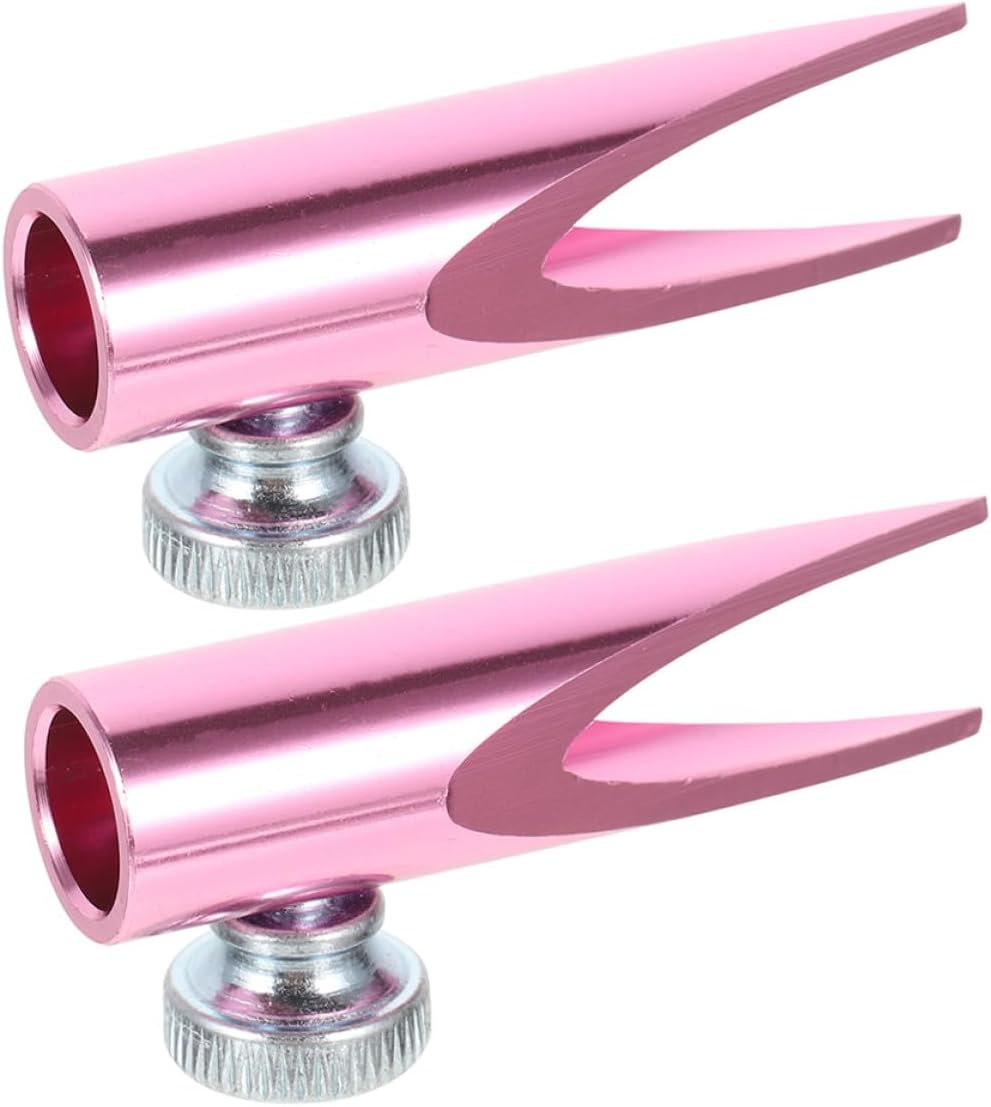 Artibetter 2pcs Cosmetic Pencil Sharpener Dual-Sided Metal Eyebrow and Eyeliner Sharpener with U-Shaped Slots Portable Makeup Tool for Travel and Home Use