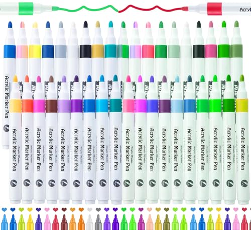 SUPER TOY 48 Shades Acrylic Color Markers Pen Water Colour Paint Pens for Wood, Canvas, Stone, Rock Painting, Glass, Ceramic Surfaces, Diy Crafts Making Art Supplies, Fine, Multicolor (B0DDYBBQ2L) Amazon Price History, Amazon Price Tracker
