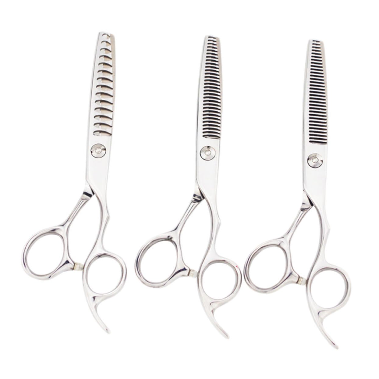 3piezas Tijeras De Peluquería De Acero Inoxidable Para Corte y Entresacado Herramienta Profesional Para Barbería y Estilismo Diseño Ergonómico y Para Uso Hombres Mujeres