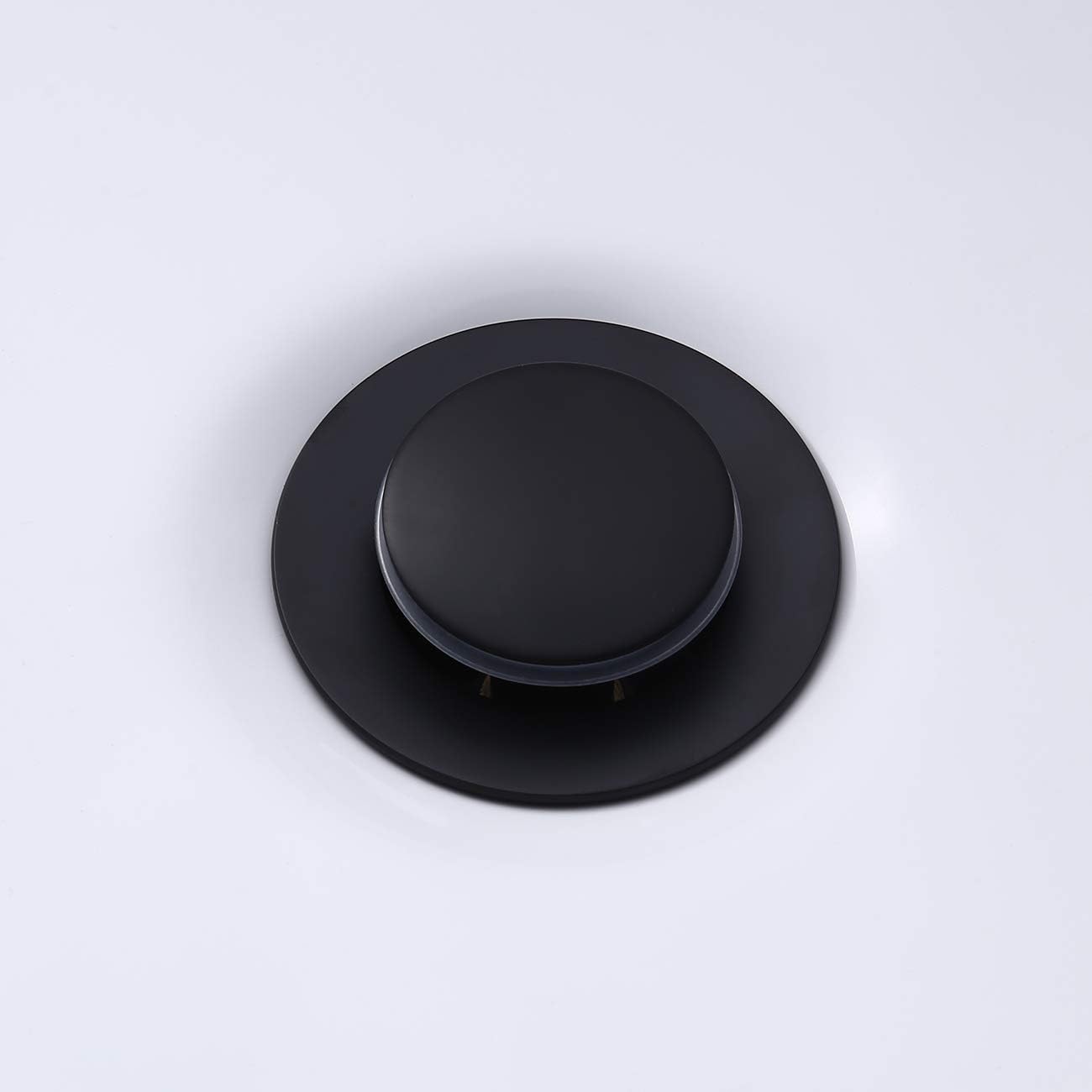 KES Bathroom Sink Drain with Overflow Pop Up Drain Assembly Vessel Sink Stopper Matt Black, S2007A-BK - - 