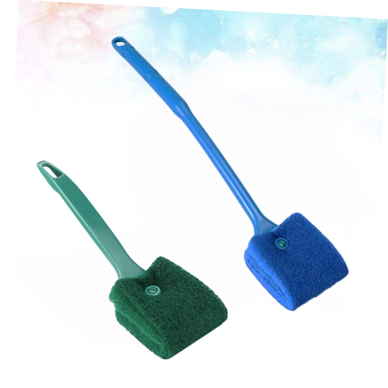 Happyyami Aquarium Fish Tank Brush Scrubber Sturdy Structure Lightweight Design Scratch Pad Non Handle for Portable Use