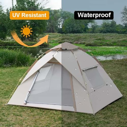 Carpa instantánea para camping 3-4 personas impermeable y ligera miniatura 3