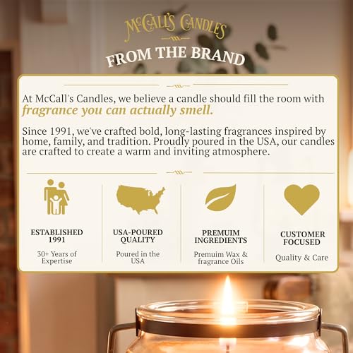 Image of McCall's Candles | Grandma's Kitchen | Scented Wax Melt | Spiced Cinnamon, Allspice & Fresh-Baked Love | 6-Piece Break-Apart Bar | 12-24 Hours Per Wedge | Poured in the USA | 5.5 oz