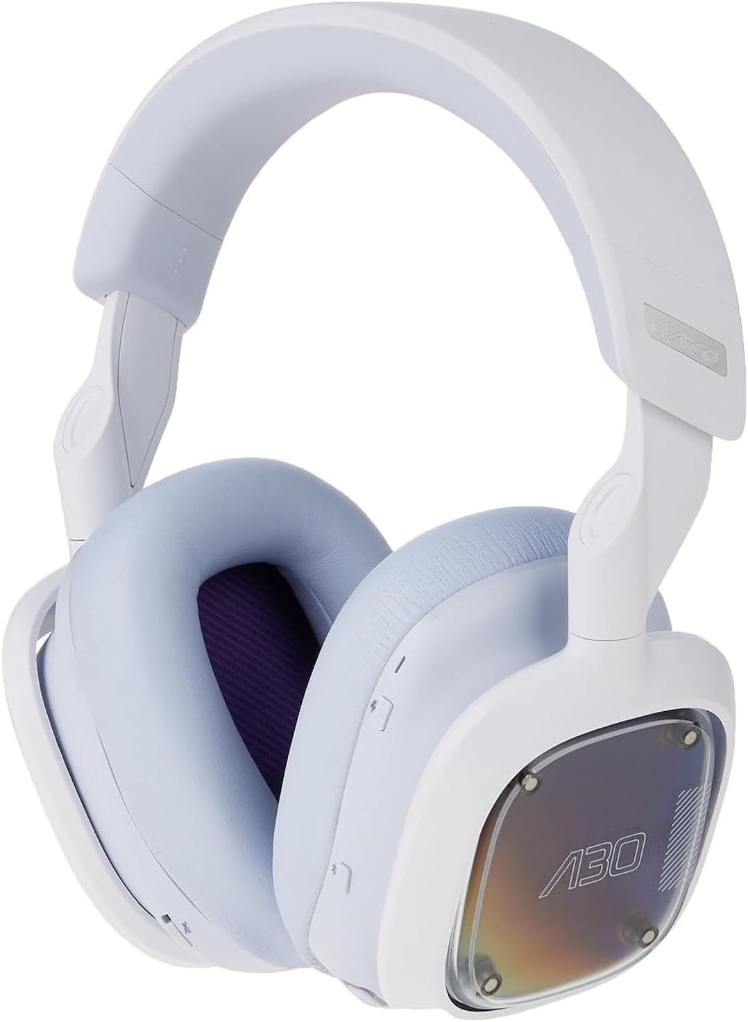Logitech G Astro A30 LIGHTSPEED Wireless Gaming Headset, Bluetooth, Dolby Atmos/3D Audio compatible, Detachable Boom, 27h battery, for PS5, PS4, Xbox, Nintendo Switch, PC, Android - White/Purple, USB