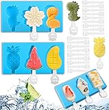 🥭 Paleta fresca - cada molde de helado tiene una cubierta antidesbordamiento para garantizar que el sabor de la paleta sea fresco y no se mezcle con otros sabores.