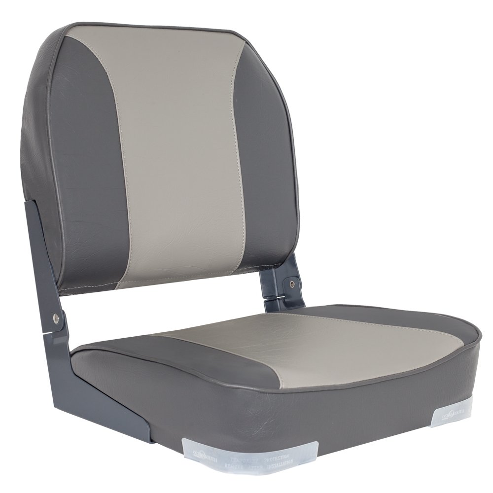 Sedile Per Barca Horizon Manufacturing Schienale Alto Pieghevole Grigio/Carbone/Navy 1012-ABCD