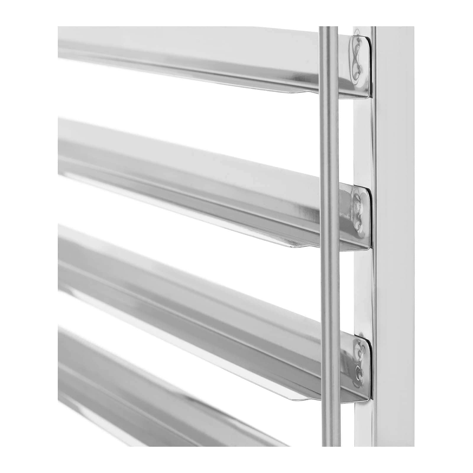 Royal Catering RCTW 7 TB Carrello portavassoi - 7 ripiani + appoggio - Acciaio inox - Royal Catering